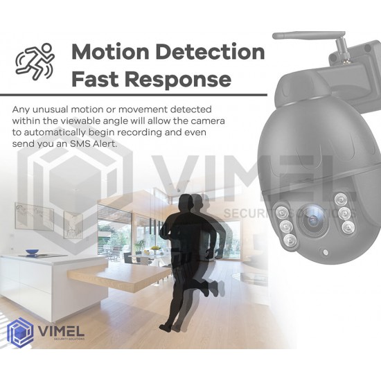 Outdoor 4G WIFI IP 5.0Mpx 2K Security Camera