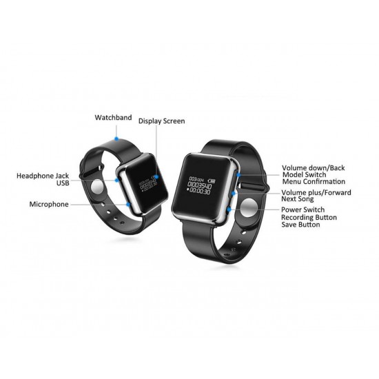 Digital Discrete Watch Voice Recorder for Anti-Bullying and Evidence