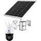 Human Detection 4G Solar Security Auto Tracking Camera 30X Optical 5MP 2K 