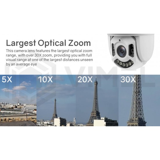 Professional 4G Security PTZ Camera 30X Optical Zoom