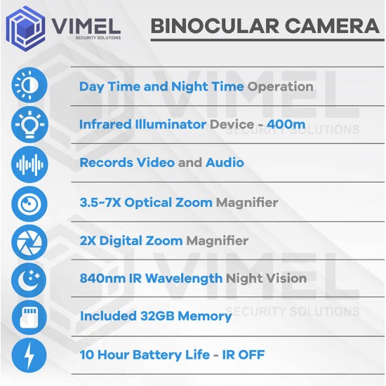 Digital Binocular Night Vision IR Optical Camera 7X