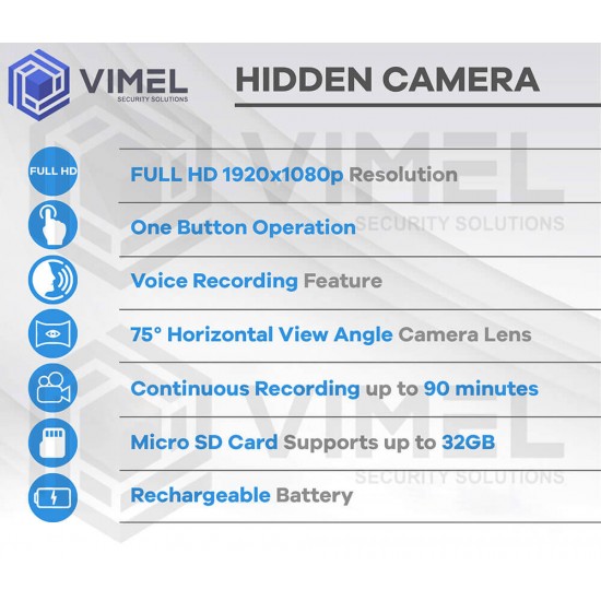 Hidden Car Key Vehicle Spy Camera Voice Recorder Device
