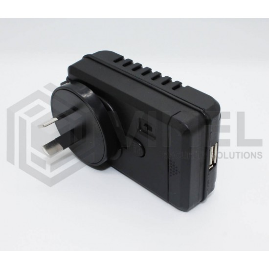 Hidden Power Adapter Spy Camera Wall Plug Motion Activated