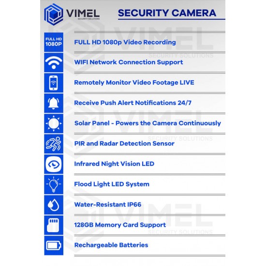 WIFI Security Solar Powered Camera PTZ
