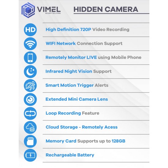 Mini WIFI Spy Camera LIVE VIEW