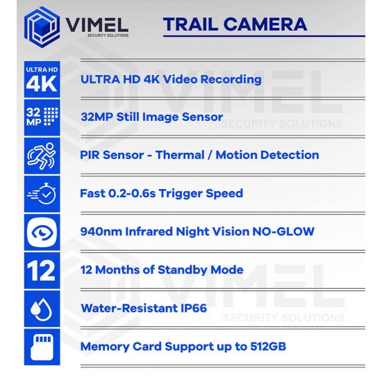 High-End Hunting Camera UHD 4K 