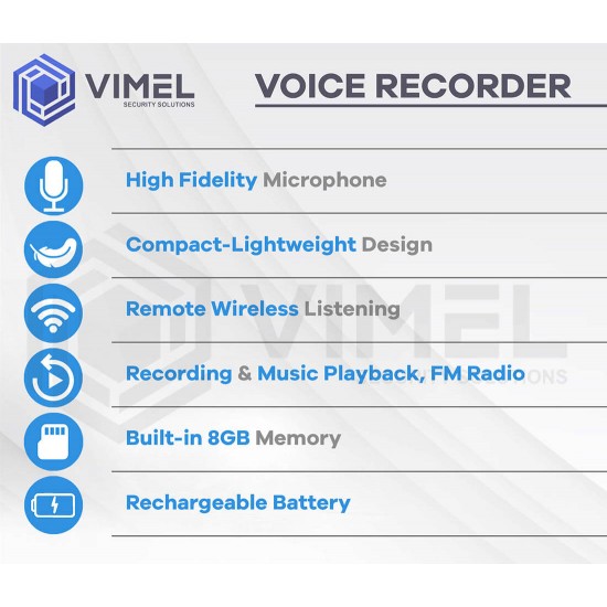 Wireless Spy Listening Voice Recorder 