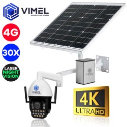 4G Solar Super Laser Night Vision Security Camera 30X