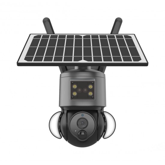 4G Solar Security Camera PTZ Alarm System