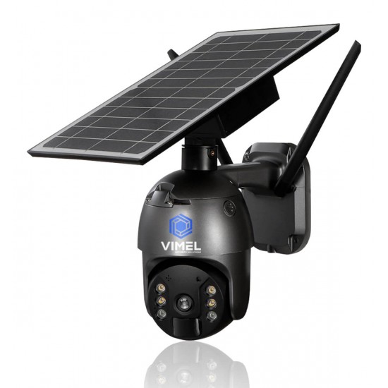 4G Solar Night Security Camera PTZ