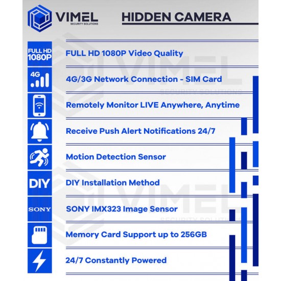 4G Mini Spy Camera Night Vision