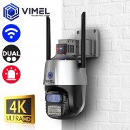 Wireless Dual Security Camera 4K Alarm System