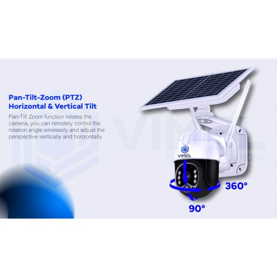 WIFI Home Solar Security Camera PTZ