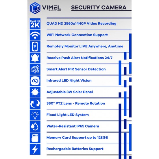 WIFI Home UHD Security Camera 2K