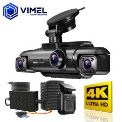 Triple Channel Dash Camera with 24/7 Security Parking