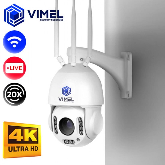 WIFI Security Camera 20X Zoom 4K
