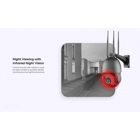 Wireless Security Camera 4G Optical Zoom 30X