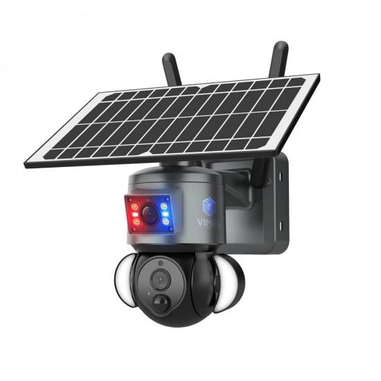 Solar Security Dual Camera 4G 2K Human Auto Tracking