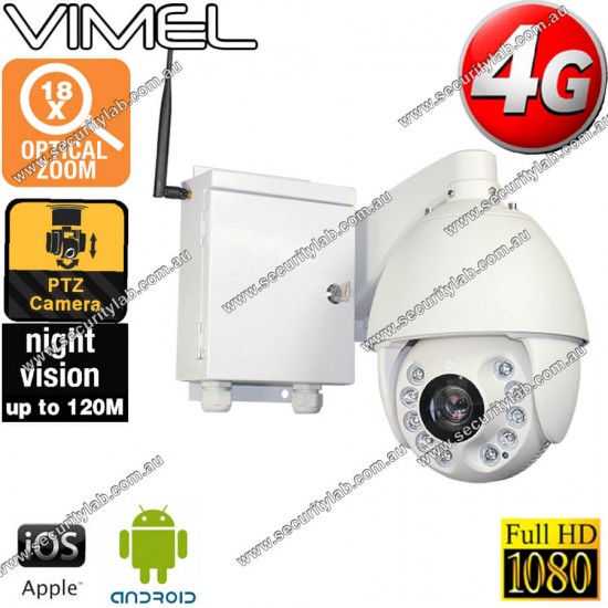 Sim Card Camera 4G Construction Cam PTZ Live Video Stream