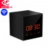 Wireless spy camera clock with speaker motion activated